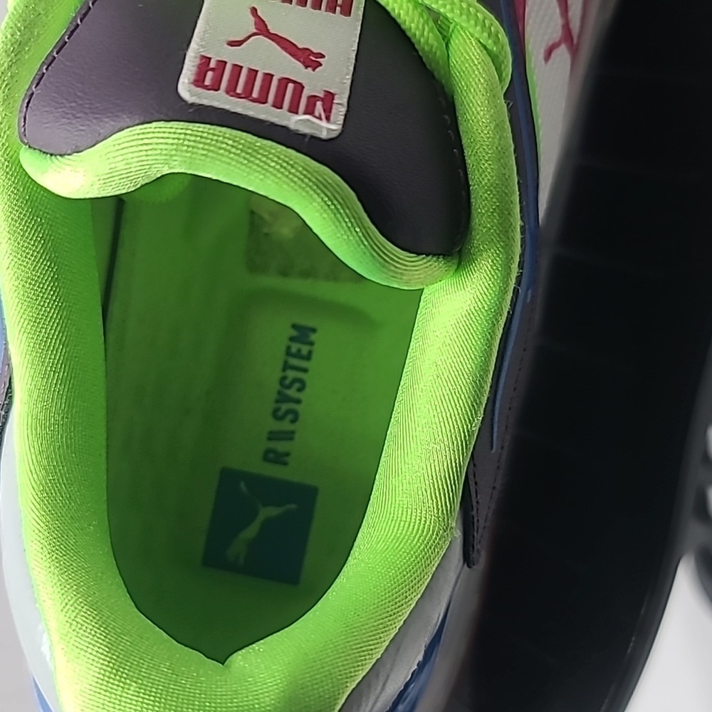 Puma Womens Sz 8.5 RS Fast Pop White Purple Sweet Grape Sneakers Shoes 384328 01 - Picture 3 of 9